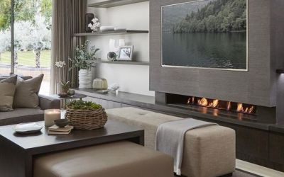 Фото №12 - Гостиные с камином на заказ