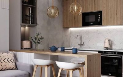 Фото №8 - Кухня с барной стойкой на заказ