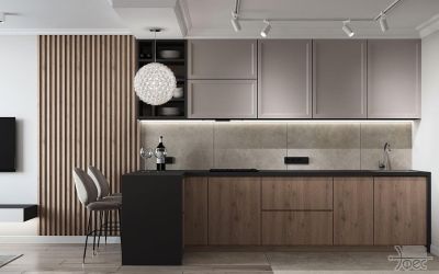 Фото №1 - Кухня с барной стойкой под заказ на заказ