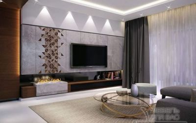 Фото №3 - Гостиные с камином на заказ