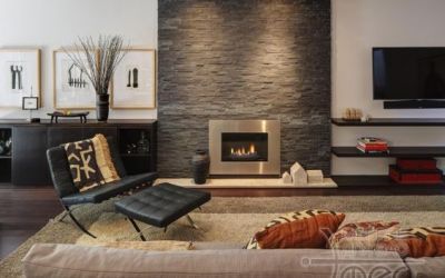 Фото №9 - Гостиные с камином на заказ