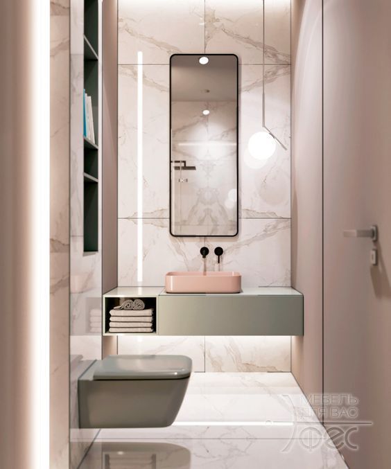 Фото №8 - Мебель для маленькой ванной комнаты на заказ